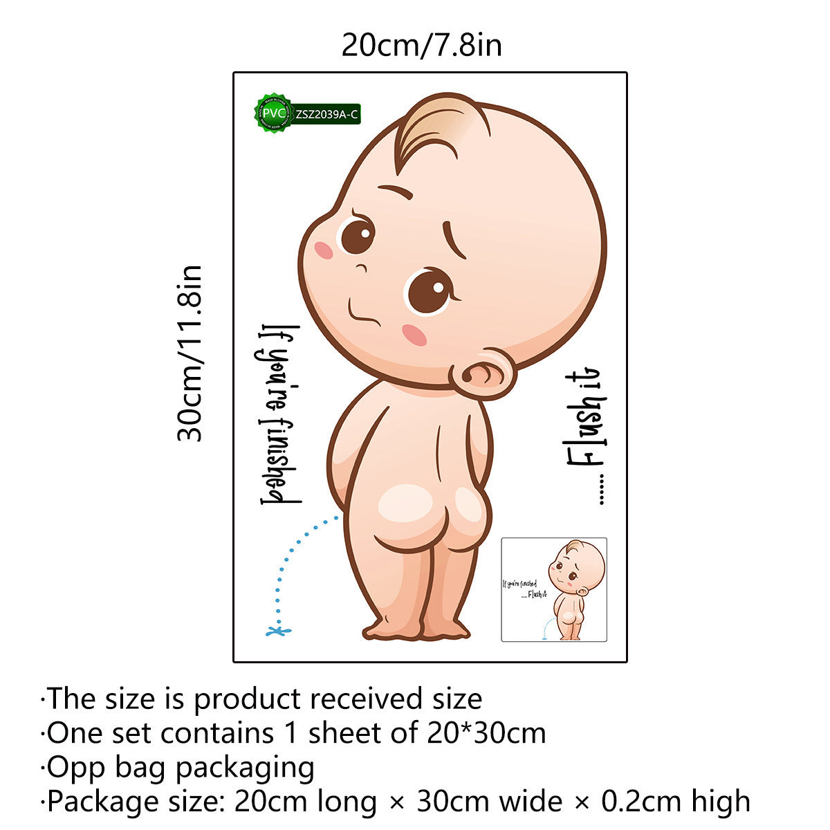Toilet Warning Toilet Creative Self-adhesive And Removable Wall Stickers