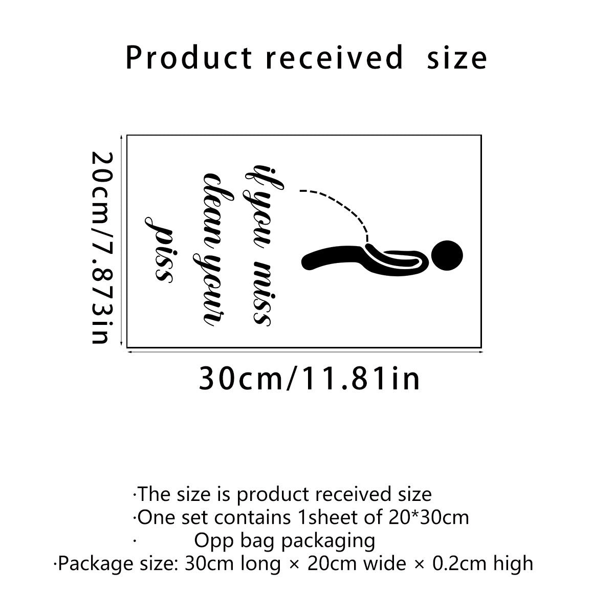 Toilet Warning Toilet Creative Self-adhesive And Removable Wall Stickers