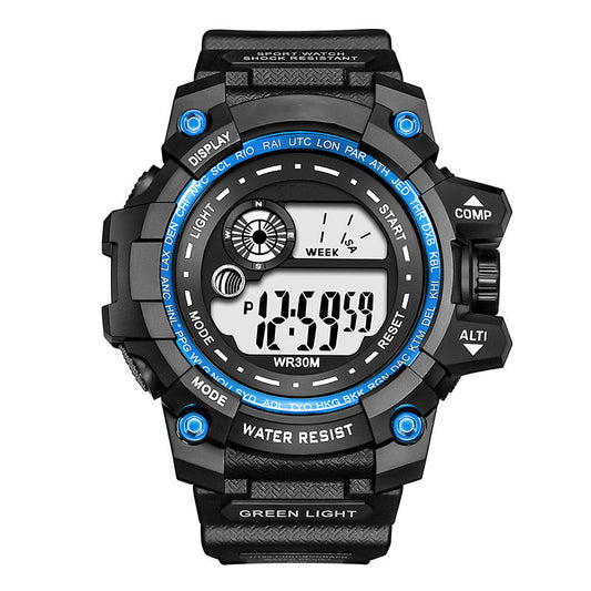 Waterproof Luminous Digital Display Men's And Women's Electronic Watch