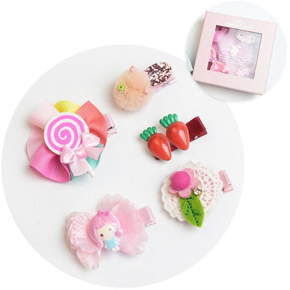 Children's card hair accessories set