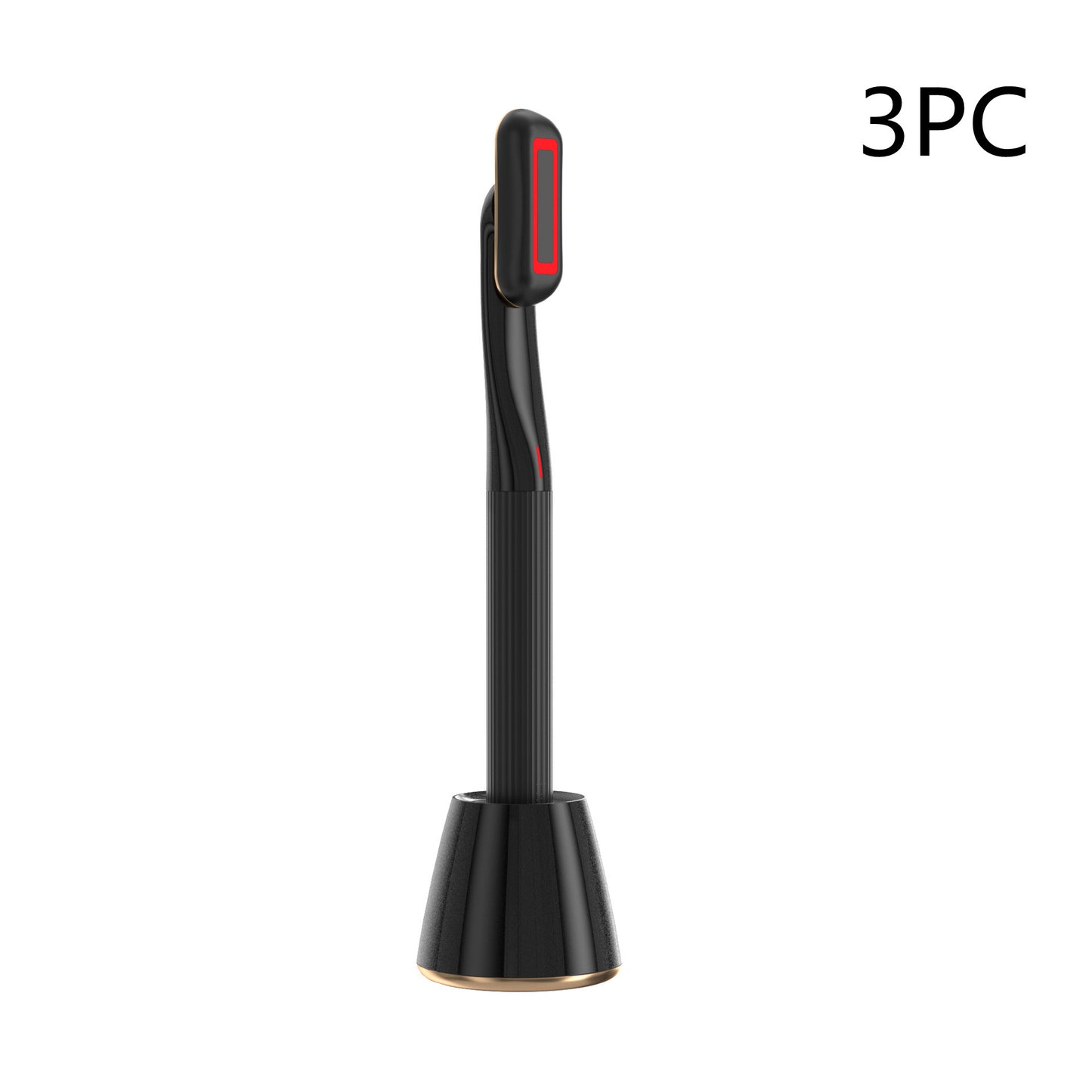 New Upgraded 360 Degrees Rotary Eye Massage Therapeutic Warmth Face Massage Red LED Light 5-in-1 Skincare Tool Wand