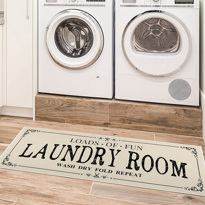 Laundry Room Carpet Kitchen Bathroom Mats Door Absorbent Thickened Non-slip Foot Mat