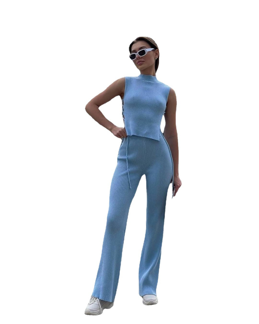 Knitted Woven Vest Pants Fashion Suit Women