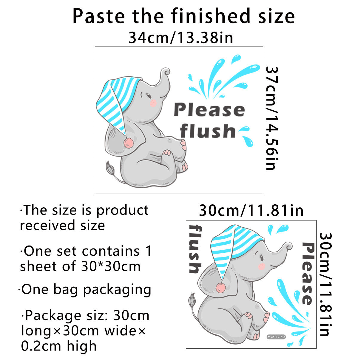 Toilet Warning Toilet Creative Self-adhesive And Removable Wall Stickers