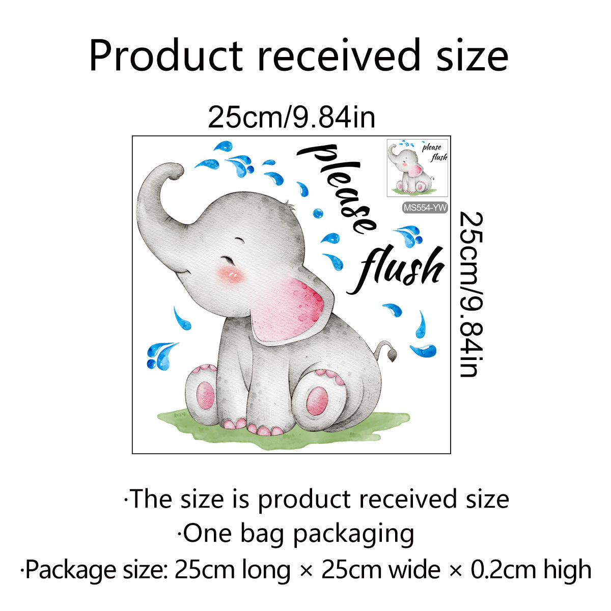 Toilet Warning Toilet Creative Self-adhesive And Removable Wall Stickers